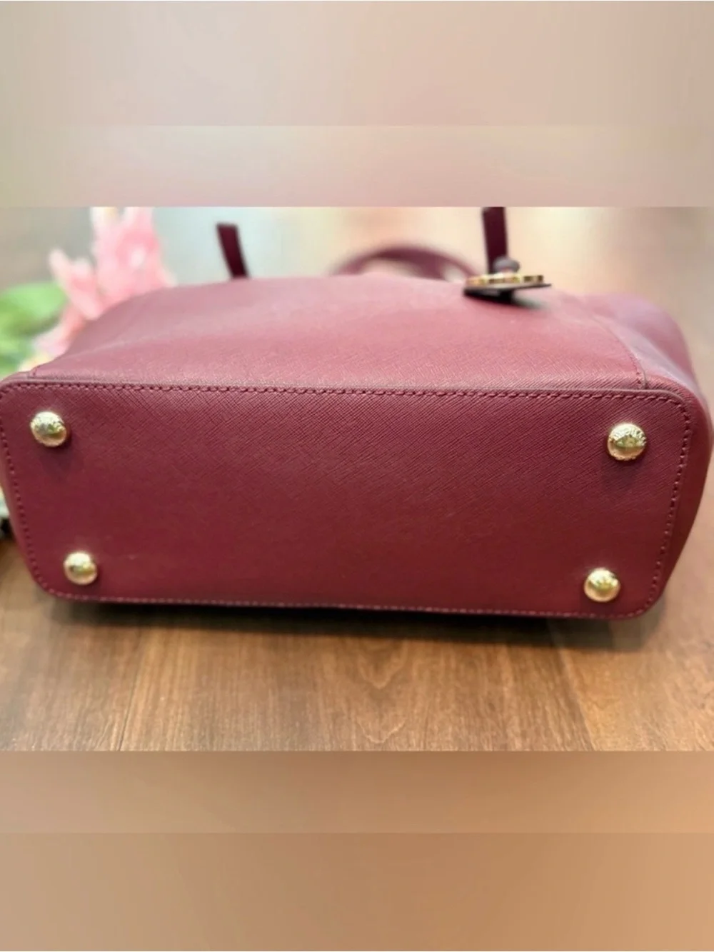 Michael Kors Charlotte Saffiano Top Zip Tote Bag